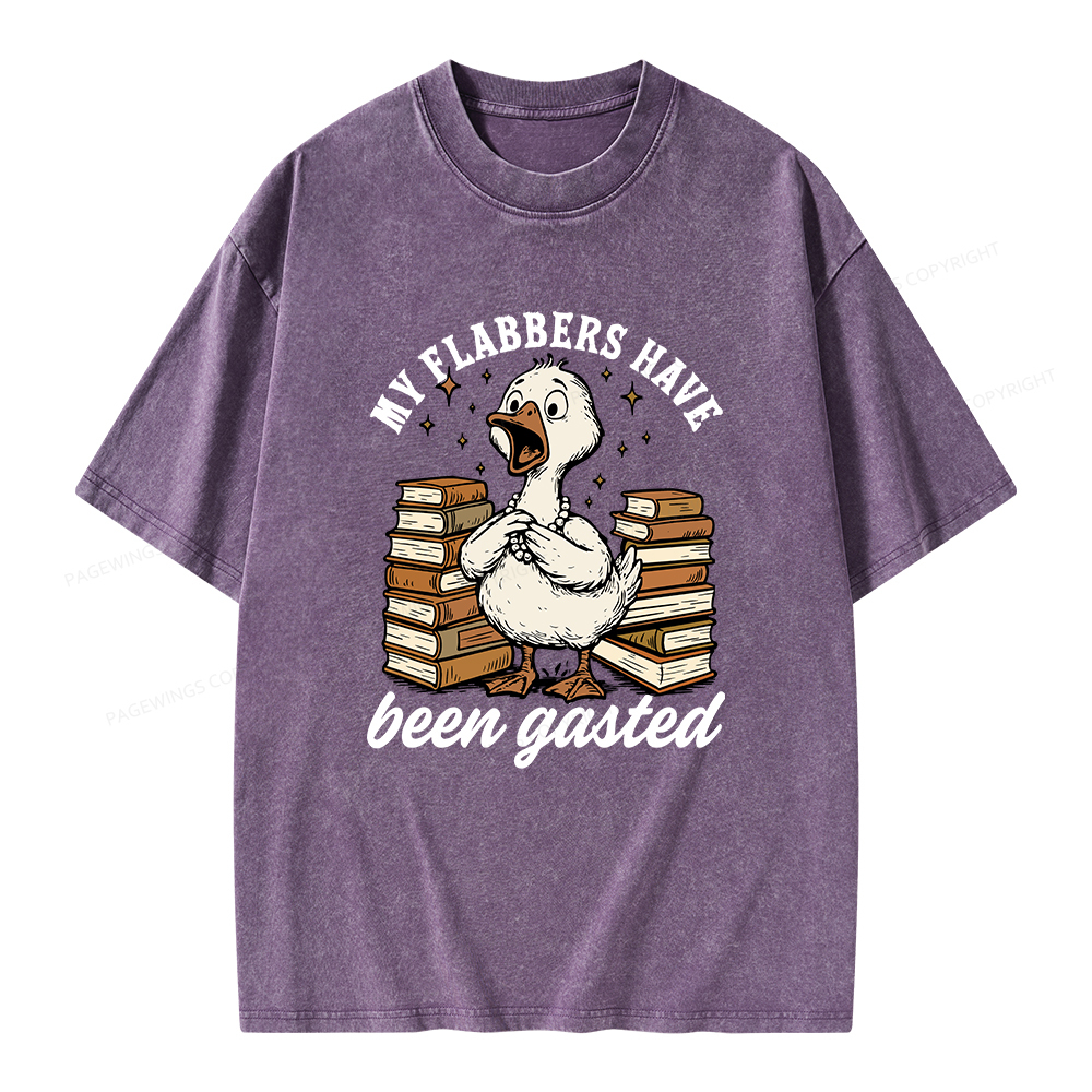 Pagewings My Flabbers Have Been Gasted Unisex Washed T-shirt