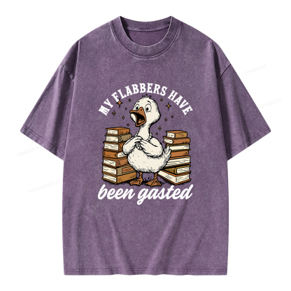 Pagewings My Flabbers Have Been Gasted Unisex Washed T-shirt