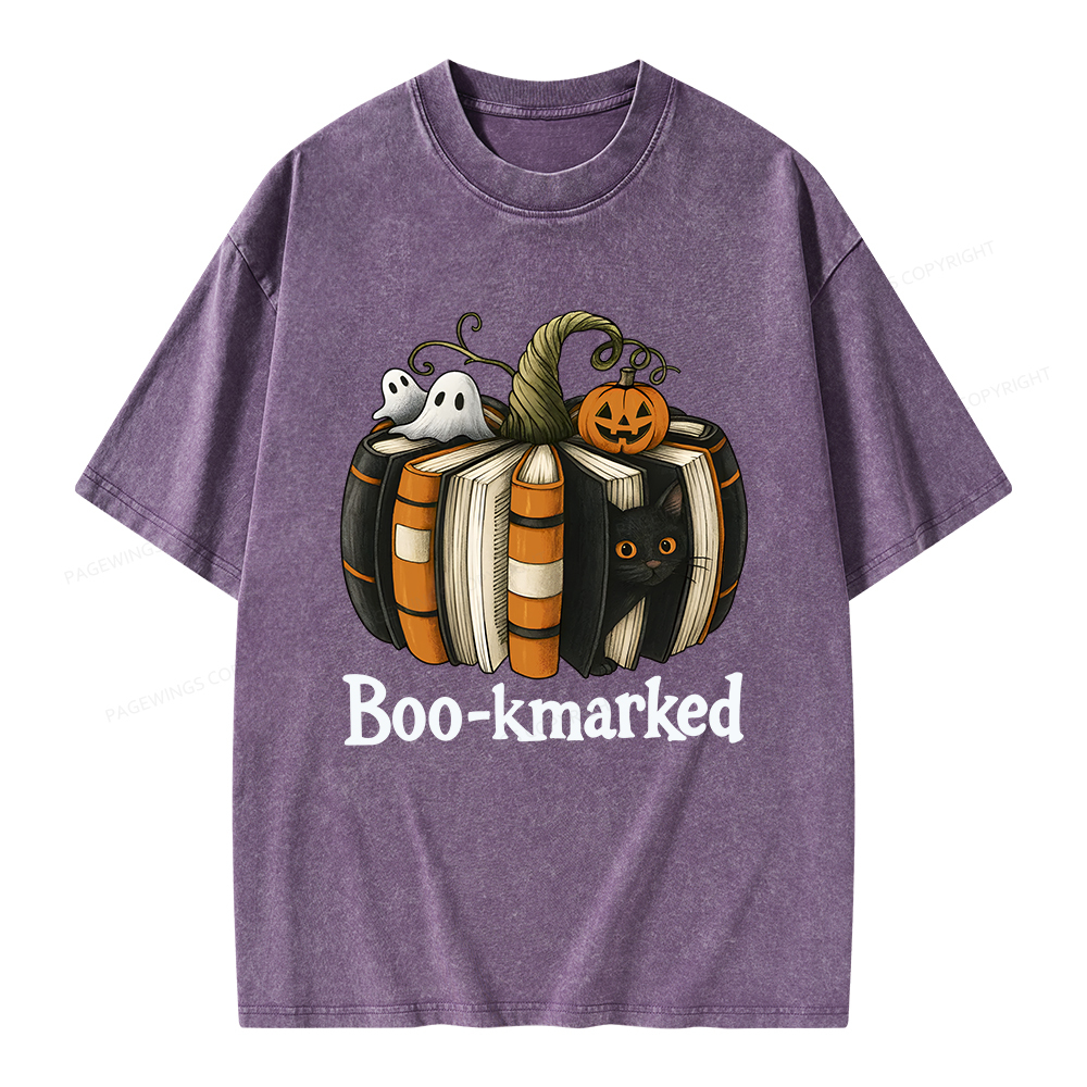 Pagewings Bookmarked Unisex Washed T-shirt