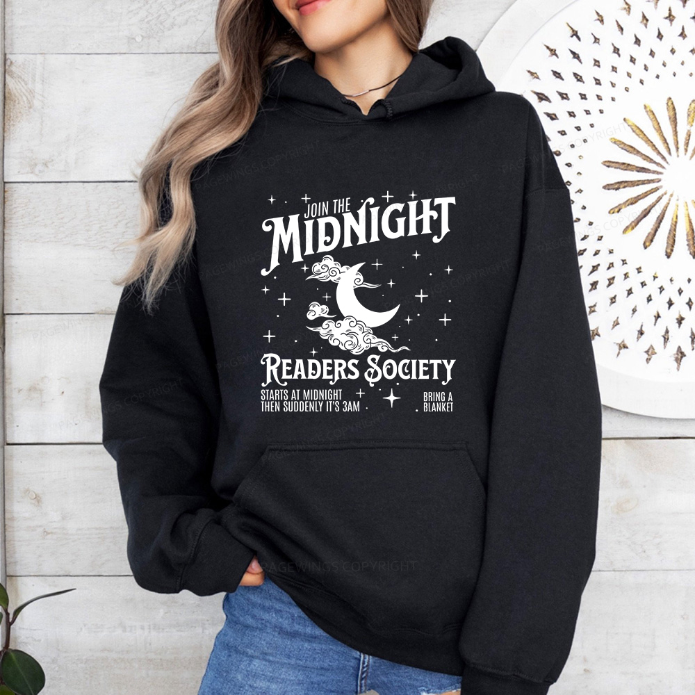 Pagewings Late Night Readers Book Club Unisex Classic Hoodie
