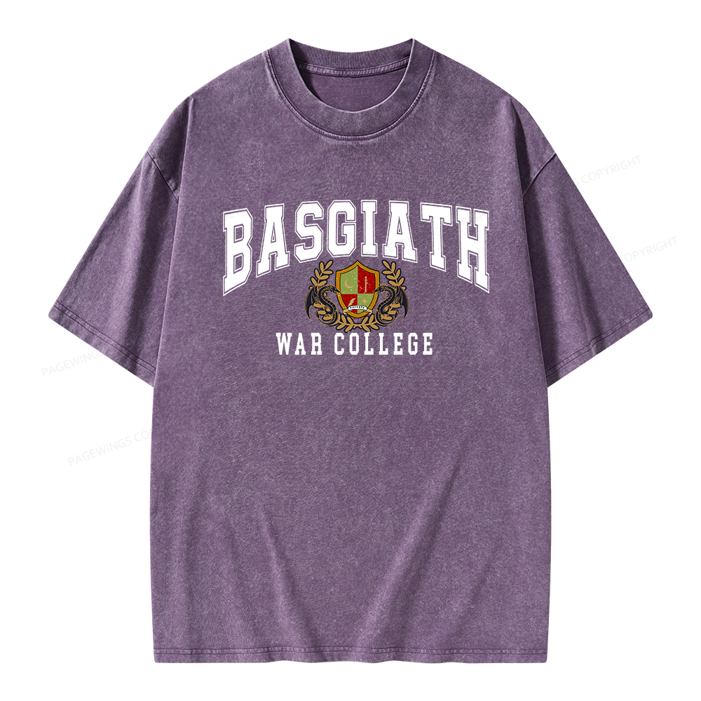 Pagewings Basgiat War Collage Unisex Washed T-shirt