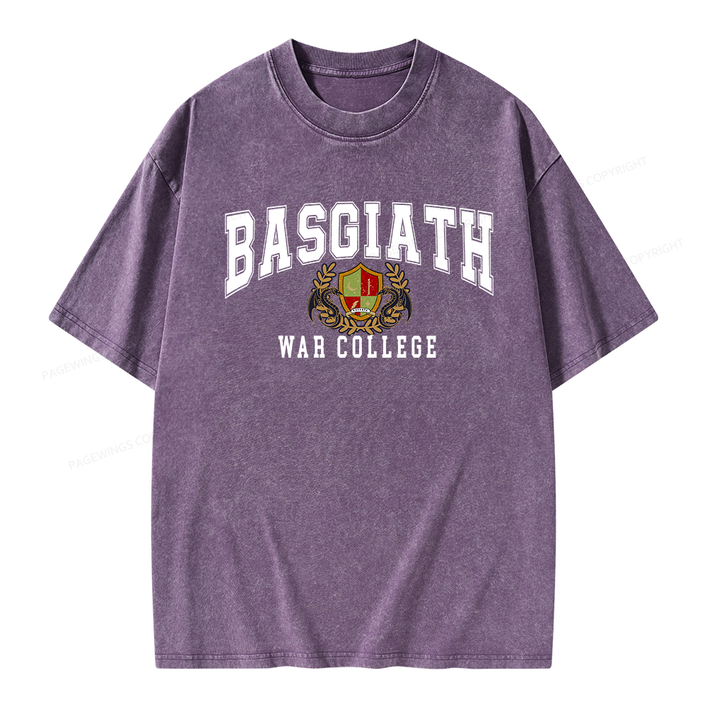 Pagewings Basgiat War Collage Unisex Washed T-shirt