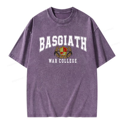 Pagewings Basgiat War Collage Unisex Washed T-shirt