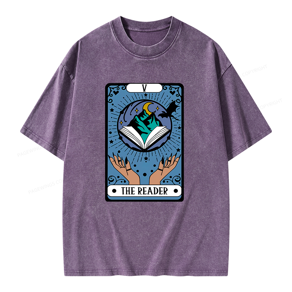 Pagewings The Reader Unisex Washed T-shirt