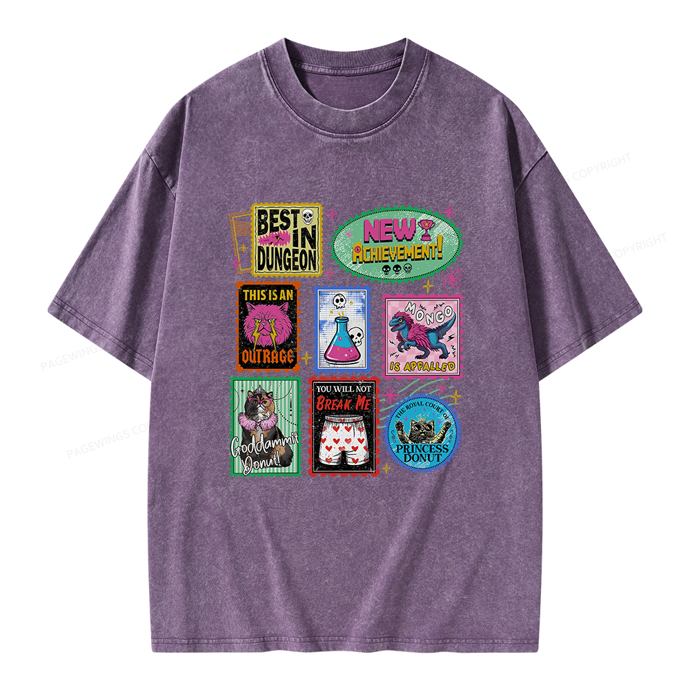 Pagewings New Achievement Unisex Washed T-shirt