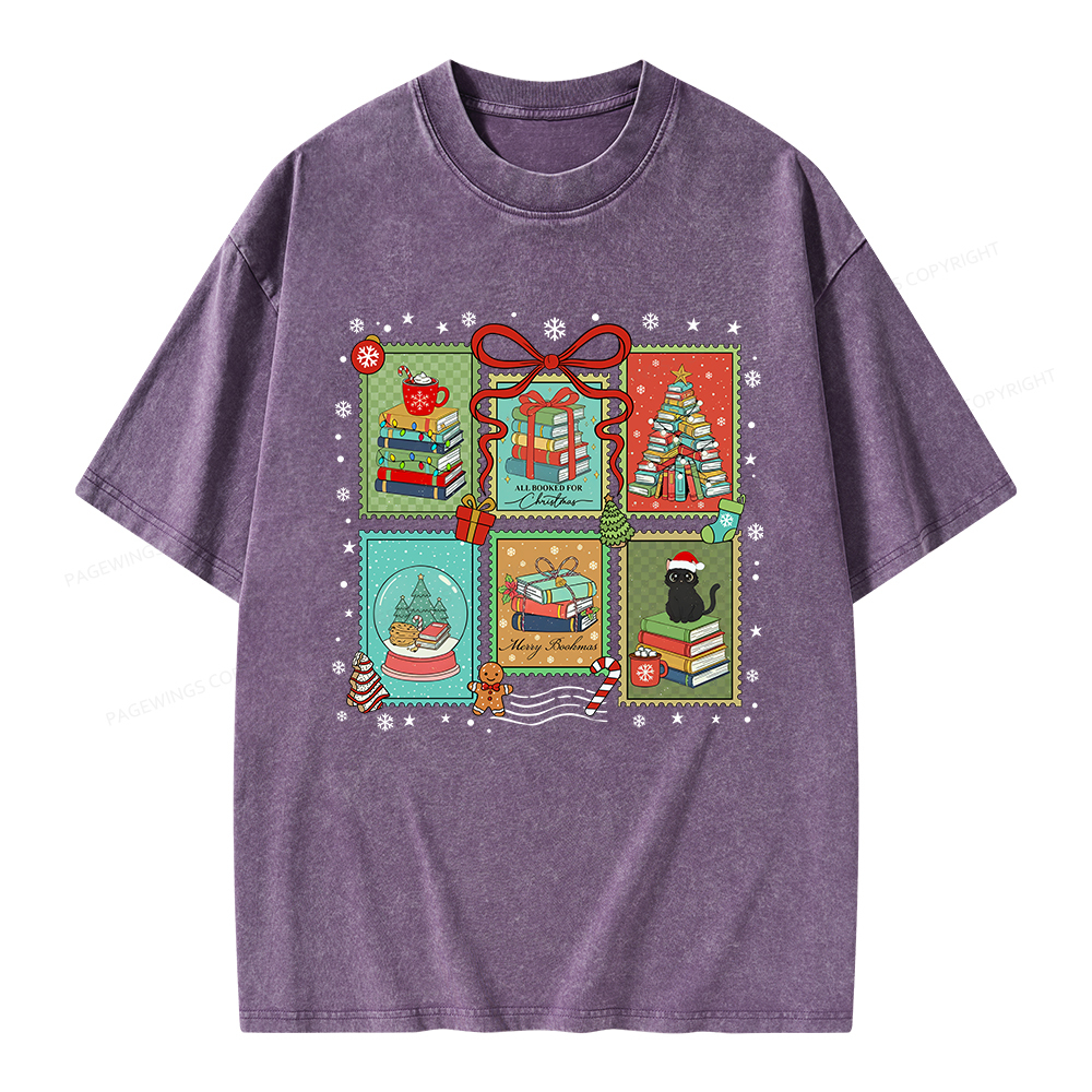 Pagewings Seasons Readings Unisex Washed T-shirt