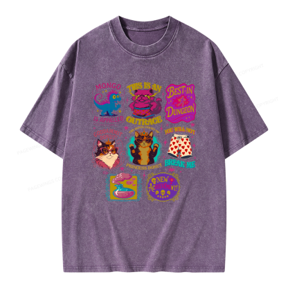 Pagewings This Is An Outrage Unisex Washed T-shirt