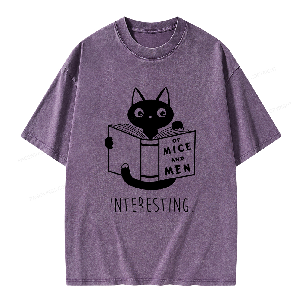 Pagewings Of Mice Unisex Washed T-shirt
