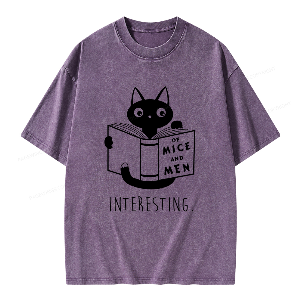 Pagewings Of Mice Unisex Washed T-shirt