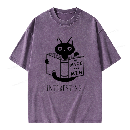 Pagewings Of Mice Unisex Washed T-shirt