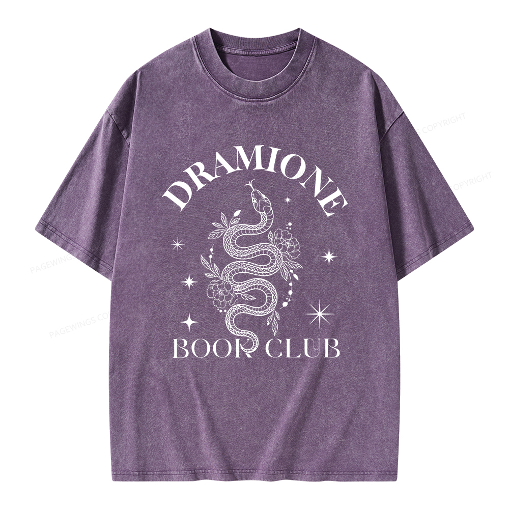 Pagewings Dramione Book Club Unisex Washed T-shirt