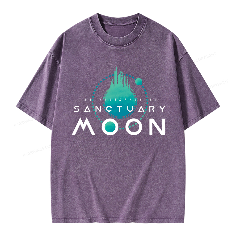 Pagewings Sanctuary Moon Unisex Washed T-shirt