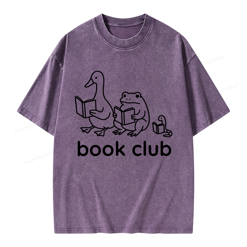 Pagewings Silly Goose Book Club Unisex Washed T-shirt