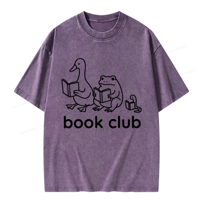 Pagewings Silly Goose Book Club Unisex Washed T-shirt