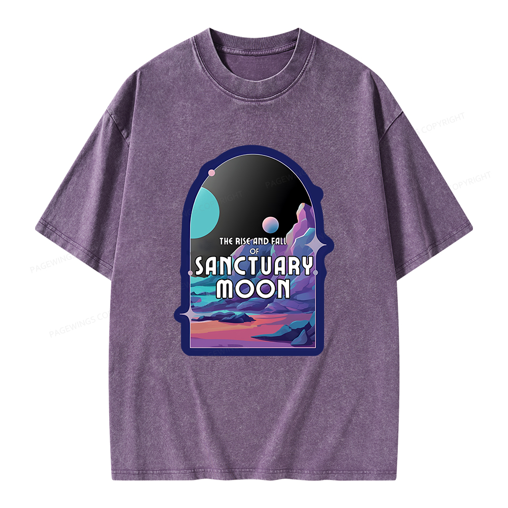 Pagewings Sanctuary Moon Unisex Washed T-shirt