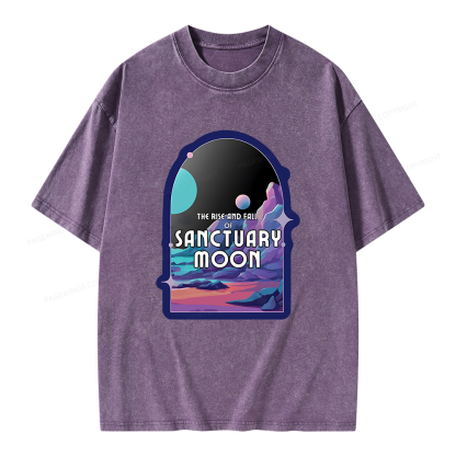 Pagewings Sanctuary Moon Unisex Washed T-shirt