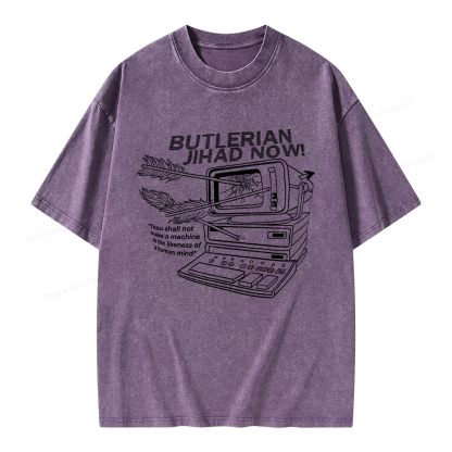 Pagewings Butlerian Jihad Now Unisex Washed T-shirt
