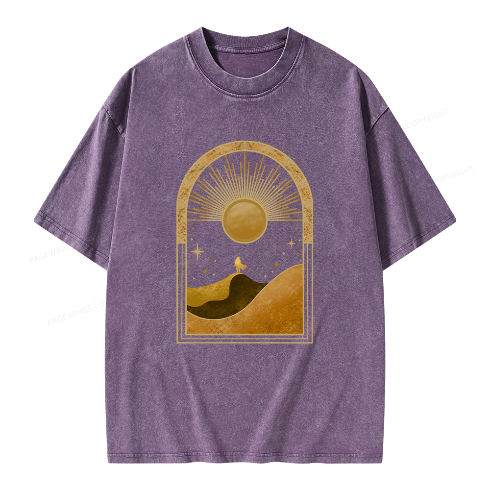 Pagewings Sci-Fi Lover Unisex Washed T-shirt