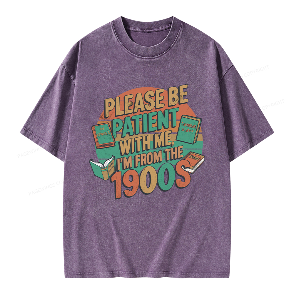 Pagewings Please Be Patient With Me Unisex Washed T-shirt
