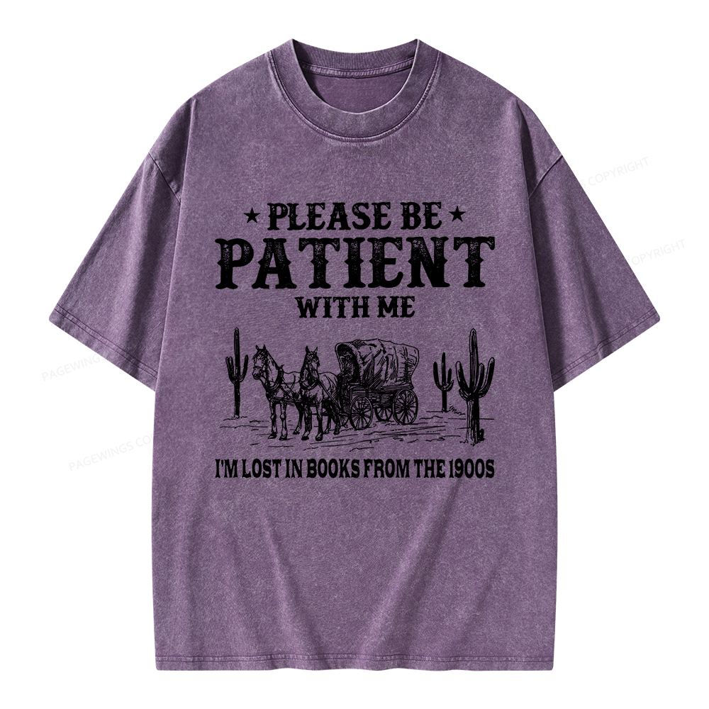 Pagewings I’m Lost In Books From The 1900s Unisex Washed T-shirt