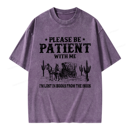 Pagewings I’m Lost In Books From The 1900s Unisex Washed T-shirt
