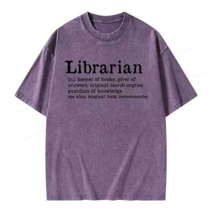 Pagewings Librarian Unisex Washed T-shirt