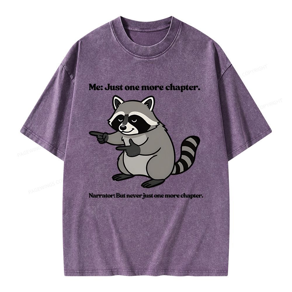 Pagewings Just One More Chapter Unisex Washed T-shirt