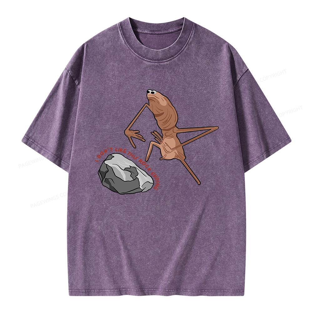 Pagewings I Don’t Like This Rock Ending Unisex Washed T-shirt