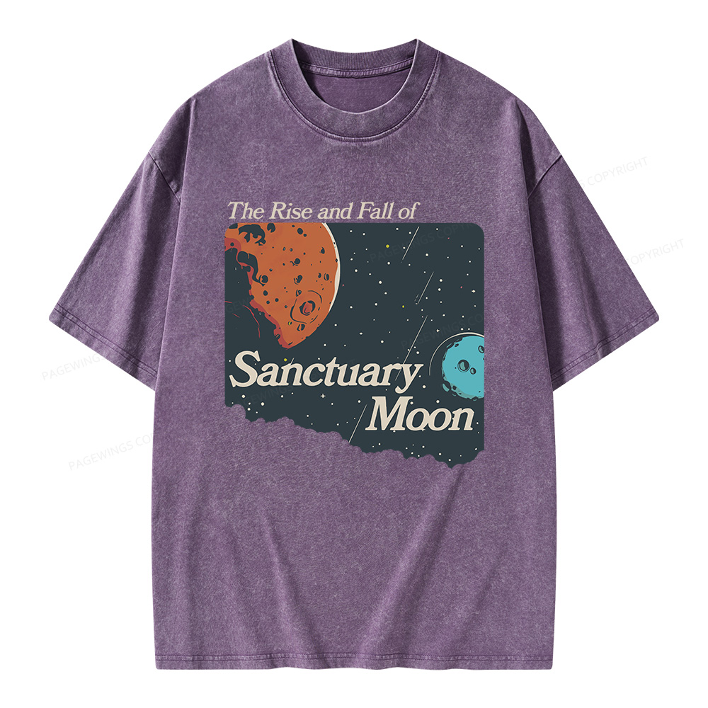 Pagewings Sanctuary Moon Unisex Washed T-shirt