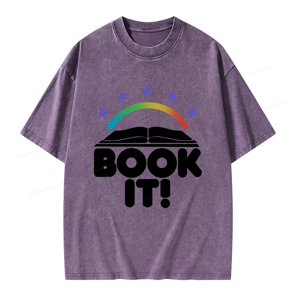 Pagewings Book It Unisex Washed T-shirt