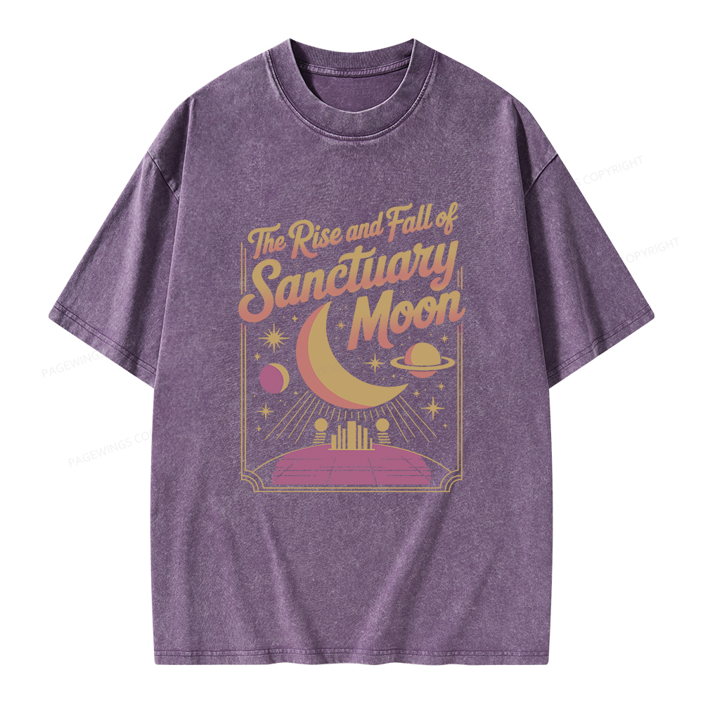 Pagewings Sanctuary Moon Unisex Washed T-shirt