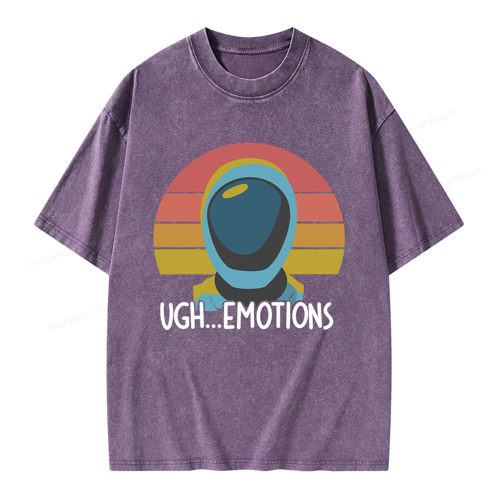 Pagewings Ugh...Emotions Unisex Washed T-shirt