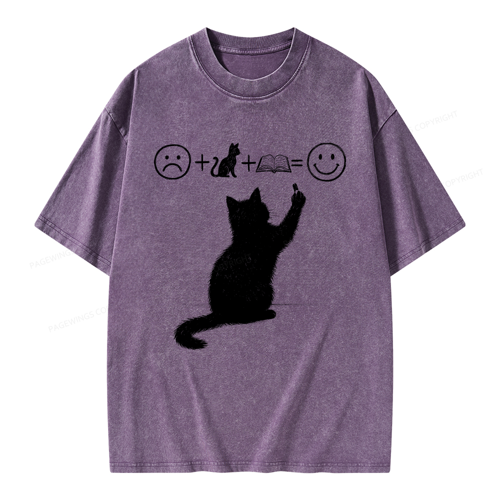 Pagewings A Good Life Is Made Up of Books Unisex Washed T-shirt