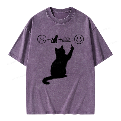 Pagewings A Good Life Is Made Up of Books Unisex Washed T-shirt