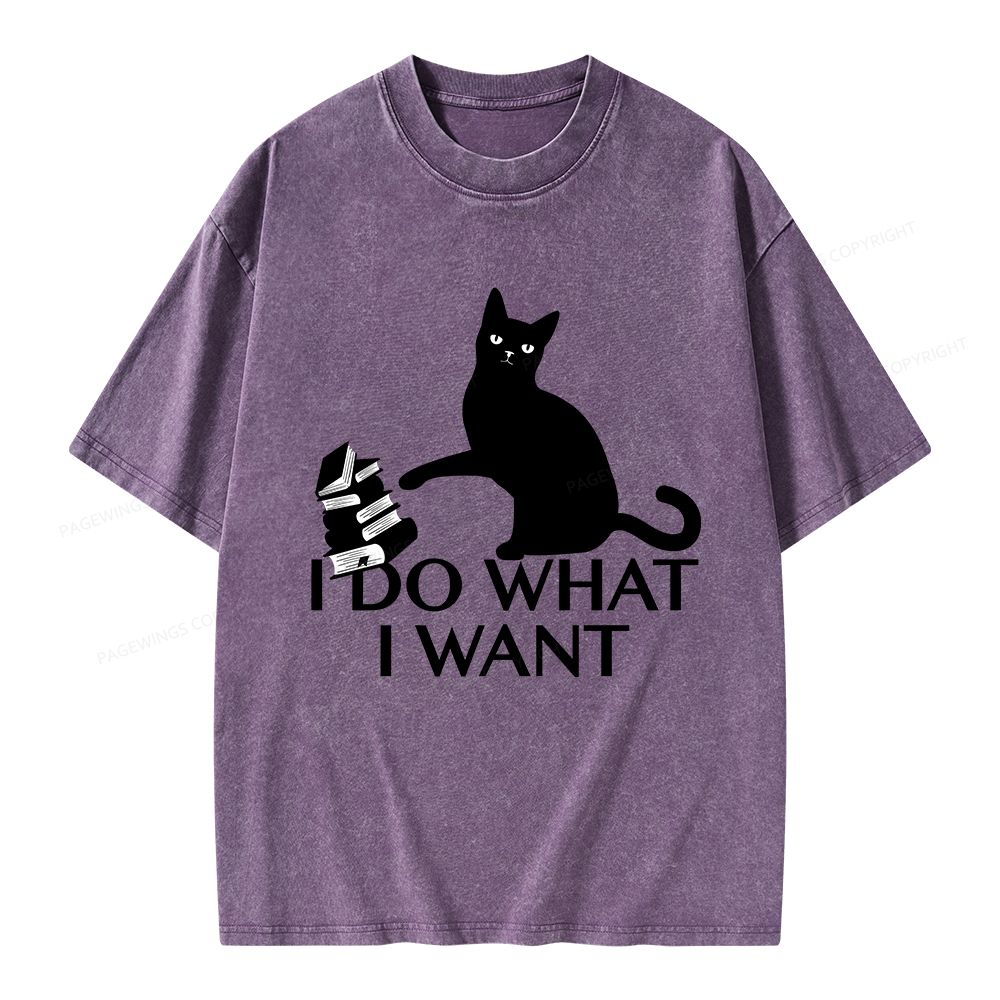 Pagewings I Do What I Want Unisex Washed T-shirt
