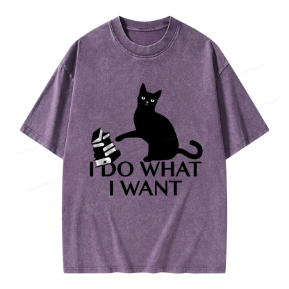 Pagewings I Do What I Want Unisex Washed T-shirt