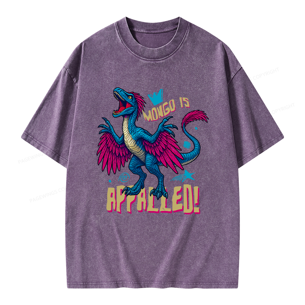 Pagewings Mongo is Appalled Unisex Washed T-shirt