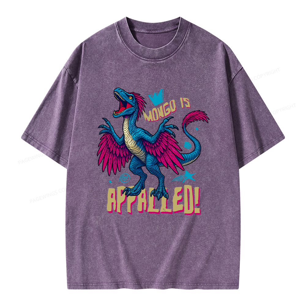 Pagewings Mongo is Appalled Unisex Washed T-shirt