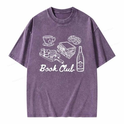 Pagewings Book Club Shirt Unisex Washed T-shirt