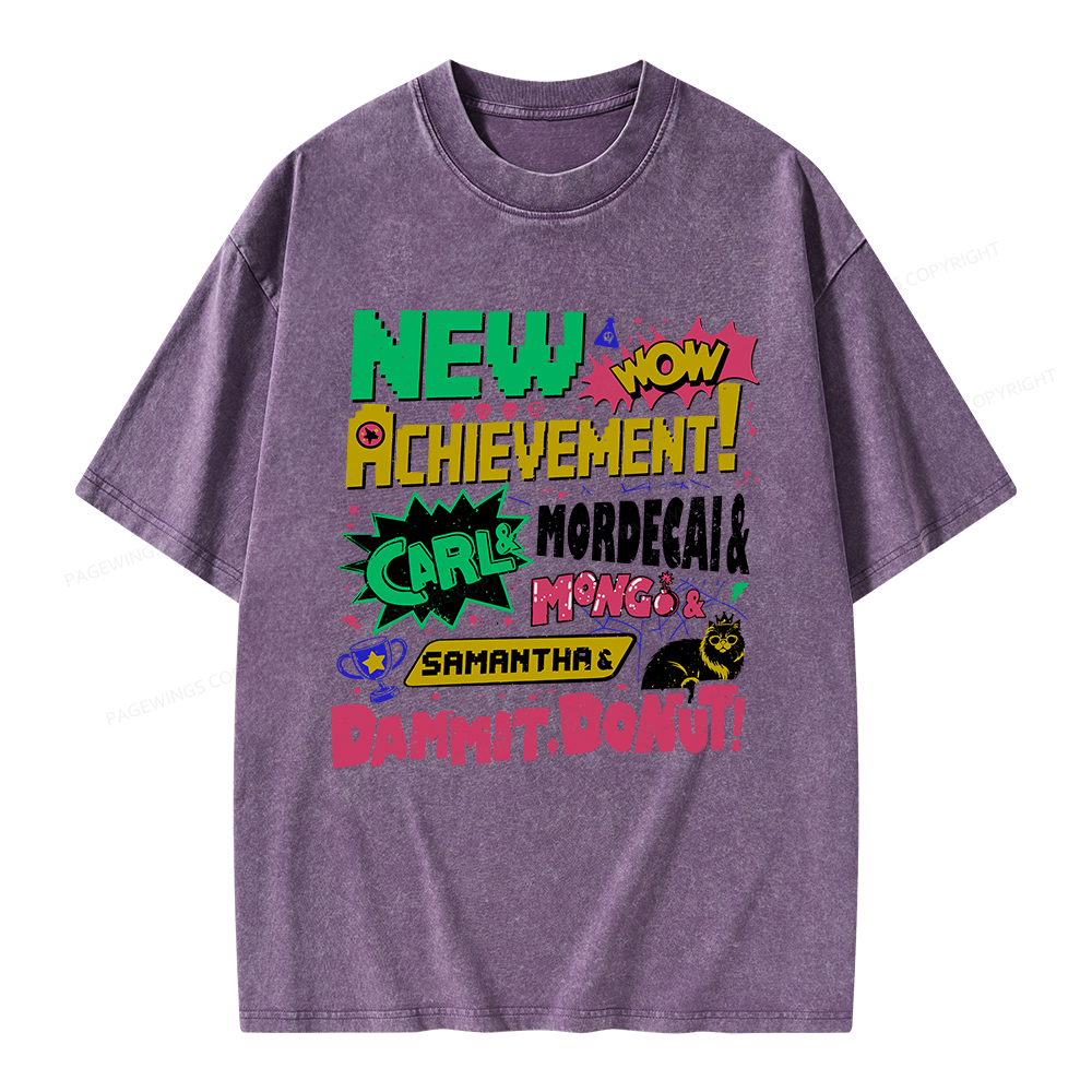 Pagewings New Achievement Unisex Washed T-shirt