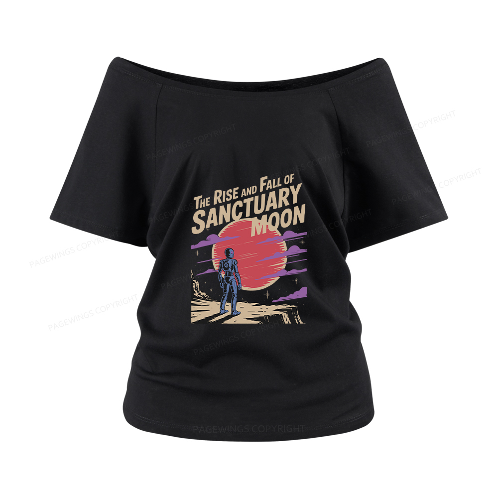 Pagewings The Rise And Fall Of Sanctuary Moon Women Off Shoulder T-shirts