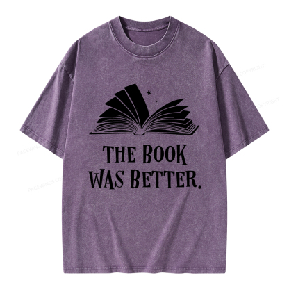 Pagewings The Book Was Better Unisex Washed T-shirt
