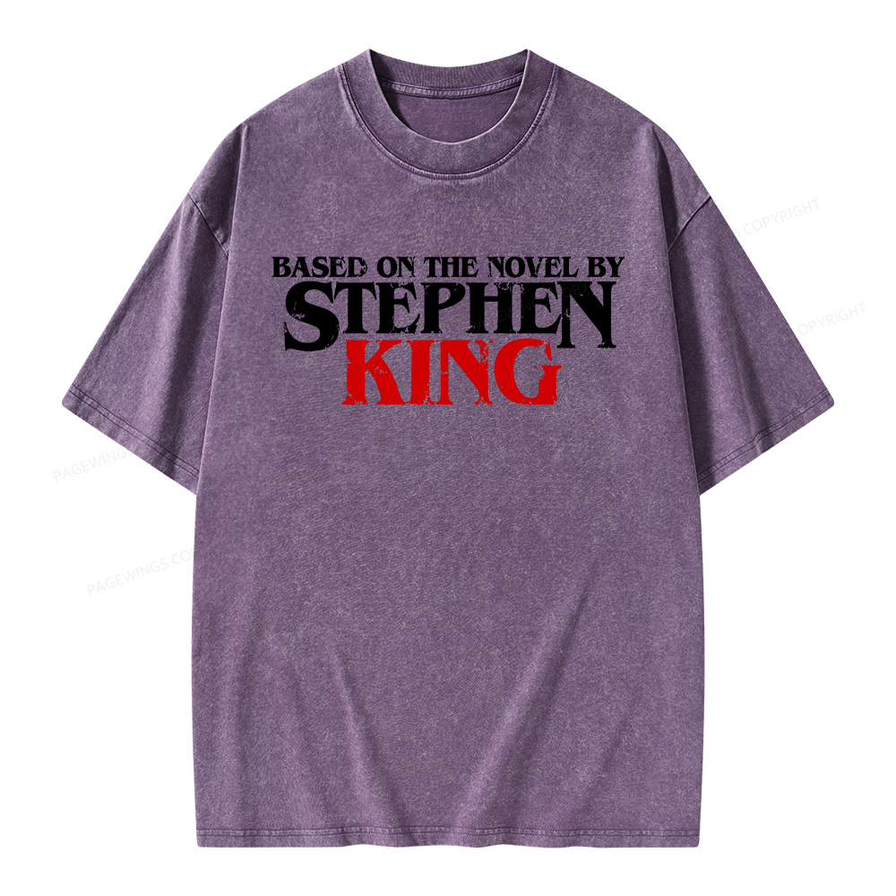 Pagewings Based on the novel by Stephen King Unisex Washed T-shirt