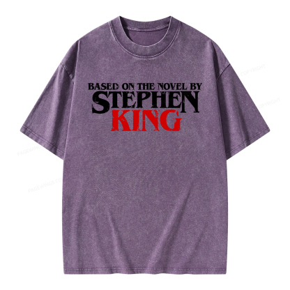 Pagewings Based on the novel by Stephen King Unisex Washed T-shirt