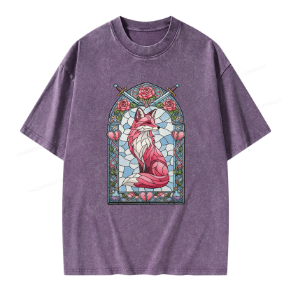 Pagewings Evangeline Fox Unisex Washed T-shirt