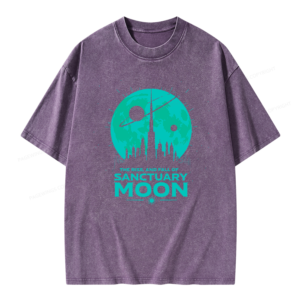 Pagewings Sanctuary Moon Unisex Washed T-shirt