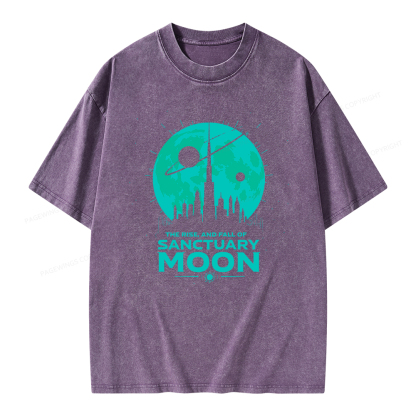 Pagewings Sanctuary Moon Unisex Washed T-shirt