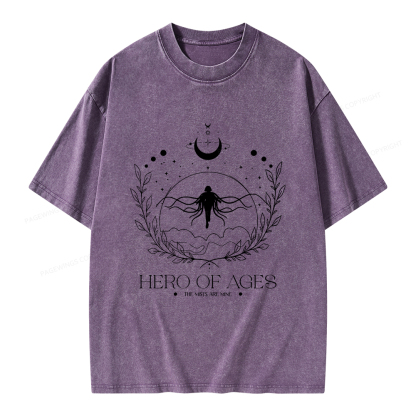 Pagewings Hero Unisex Washed T-shirt