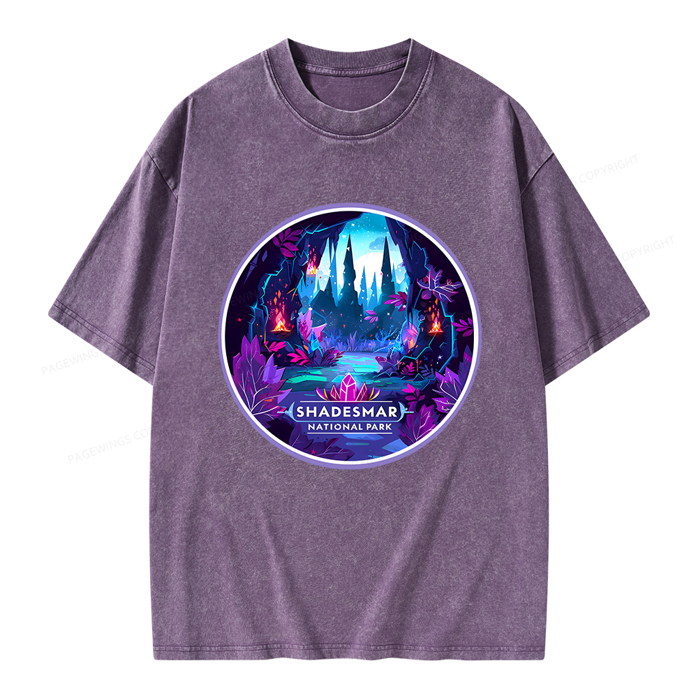 Pagewings Shadesmar National Park Unisex Washed T-shirt