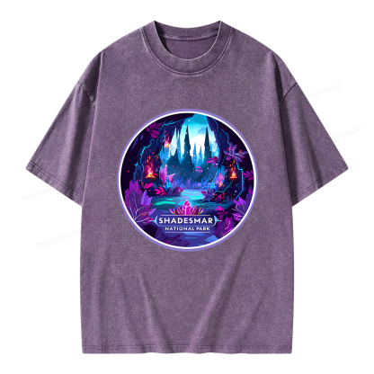 Pagewings Shadesmar National Park Unisex Washed T-shirt